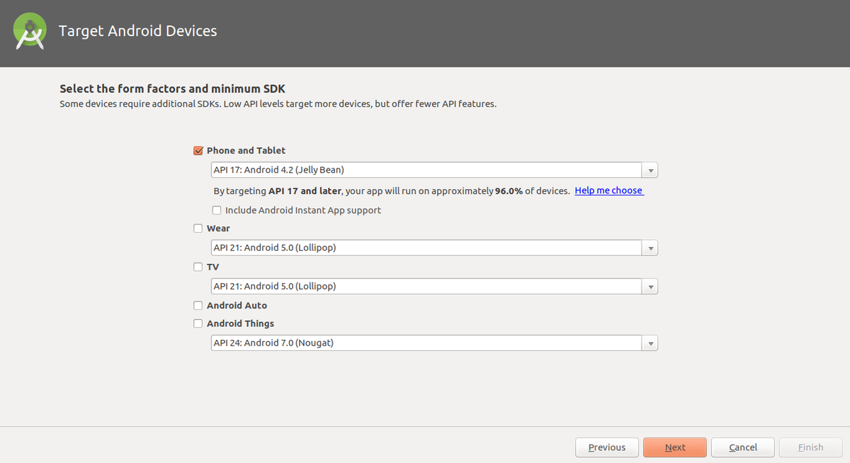 select minimum sdk select minimum sdk