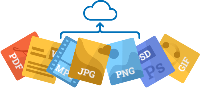 Upload any files