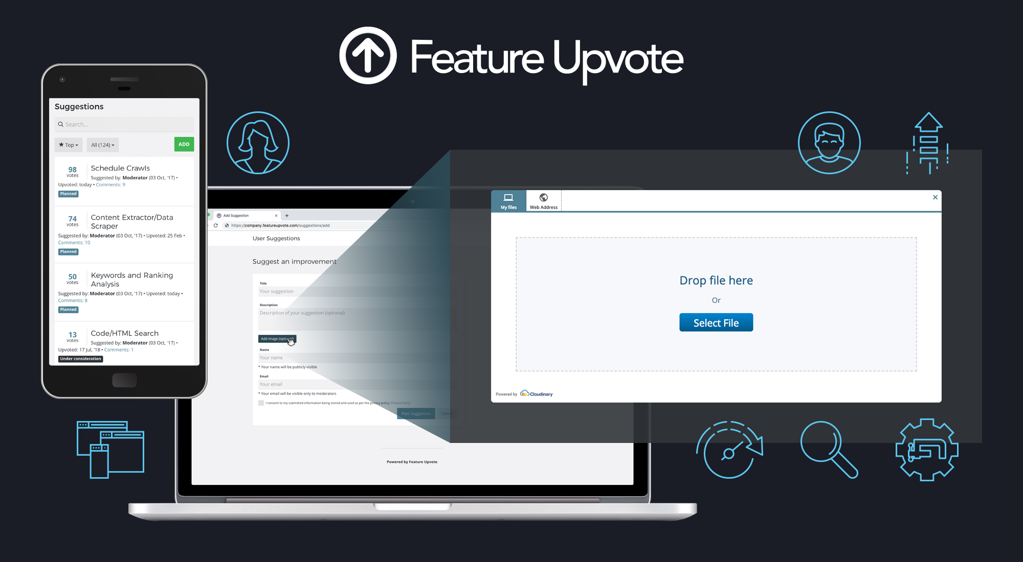 Cloudinary Helps Feature Upvote Bring Product Feedback Alive