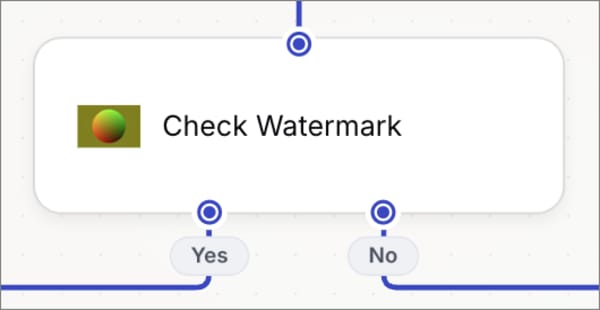 A block on the canvas with a custom name and icon