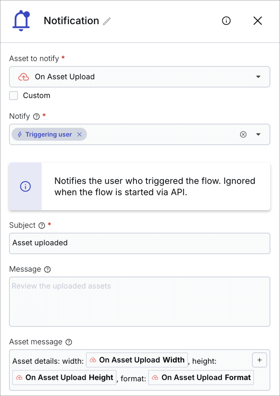 Notify the user who triggered the flow