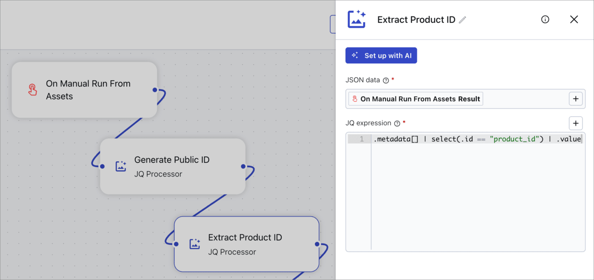 Extract Product ID configuration