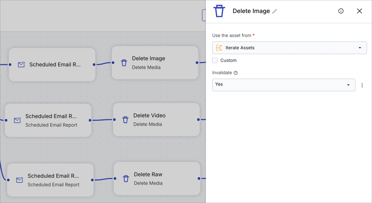 Delete Media configuration