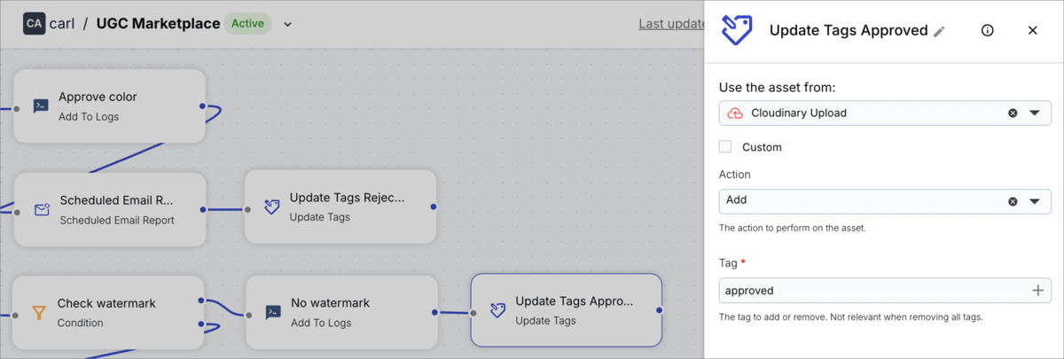 Update tags - approved