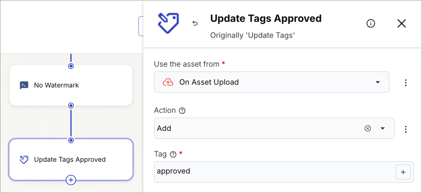 Update Tags - approved configuration