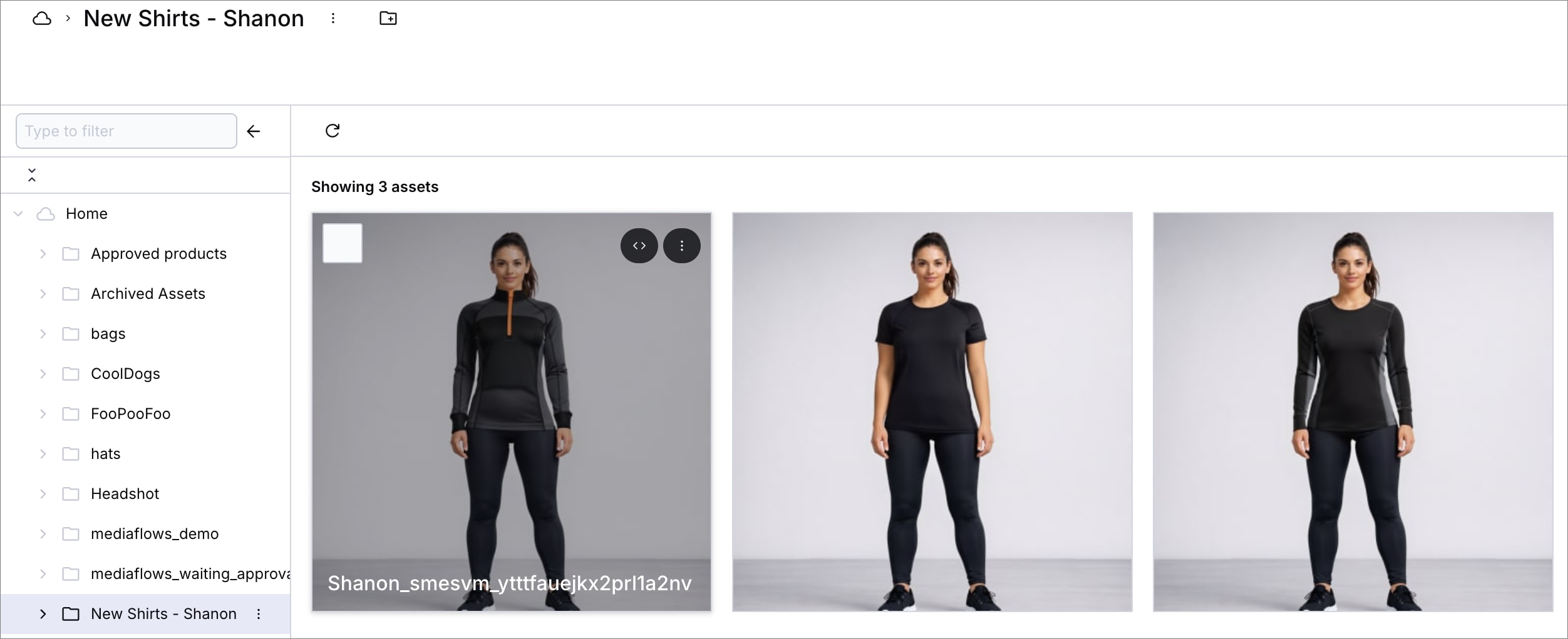 AI-generated on-model try-on results