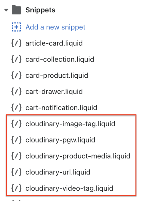 Cloudinary liquid snippets