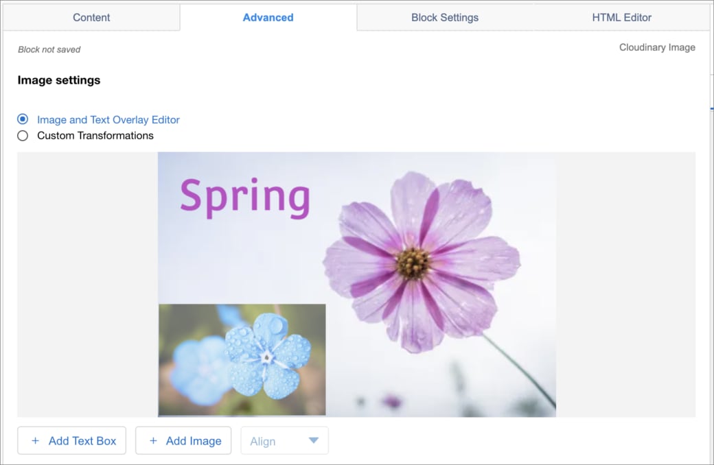 Overlays editor