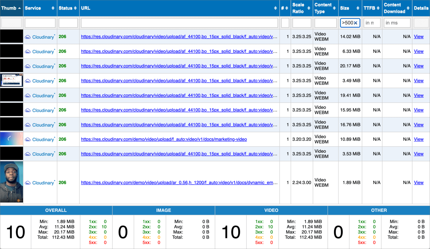 Media Inspector view filtered results Media Inspector view filtered results