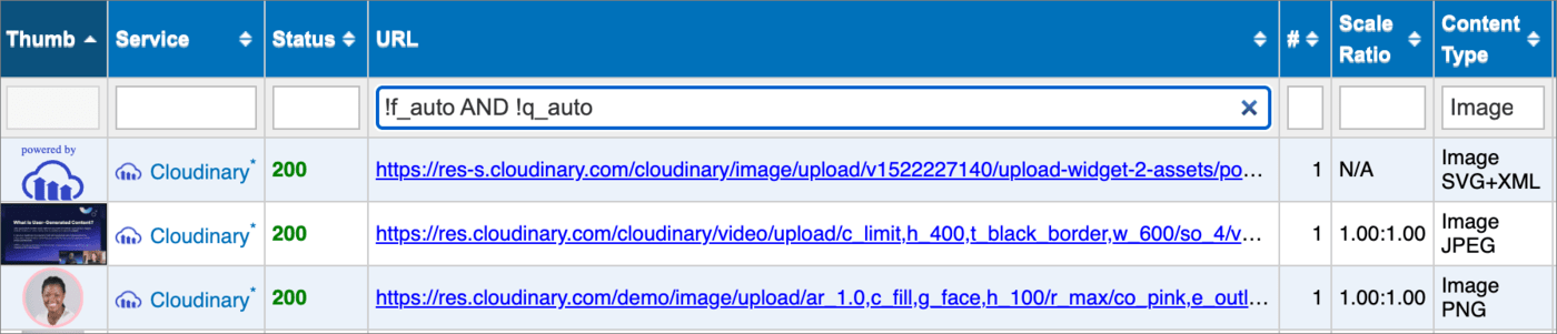 Media Inspector view filtered results Media Inspector view filtered results
