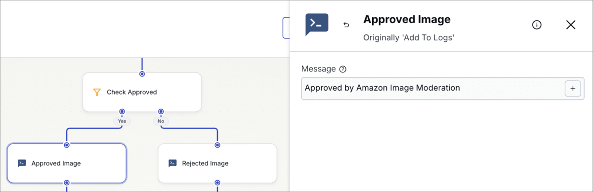 Add To Logs configuration