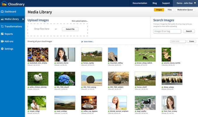 Management Console - Media Library