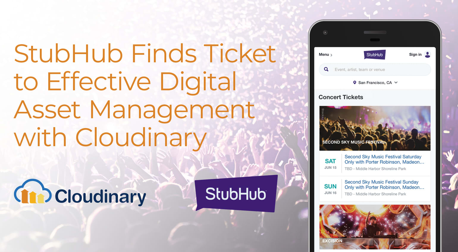 StubHub Finds Effective Digital Asset Management With Cloudinary