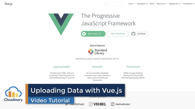 Vue-upload-training-video