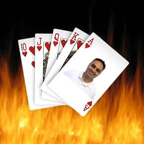 Amit Khanal photo manipulated by Cloudinary