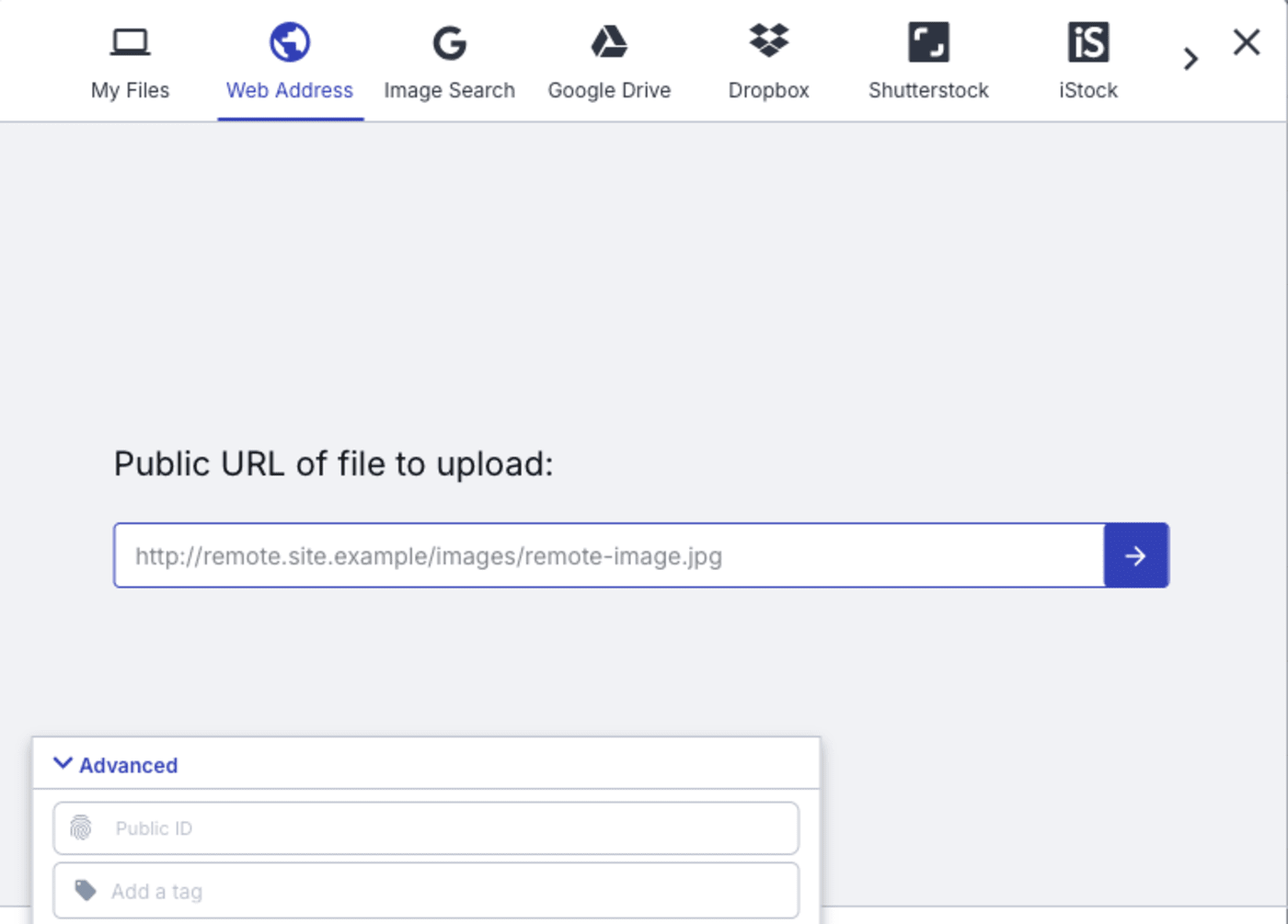 Save as using URL in Advanced Editing