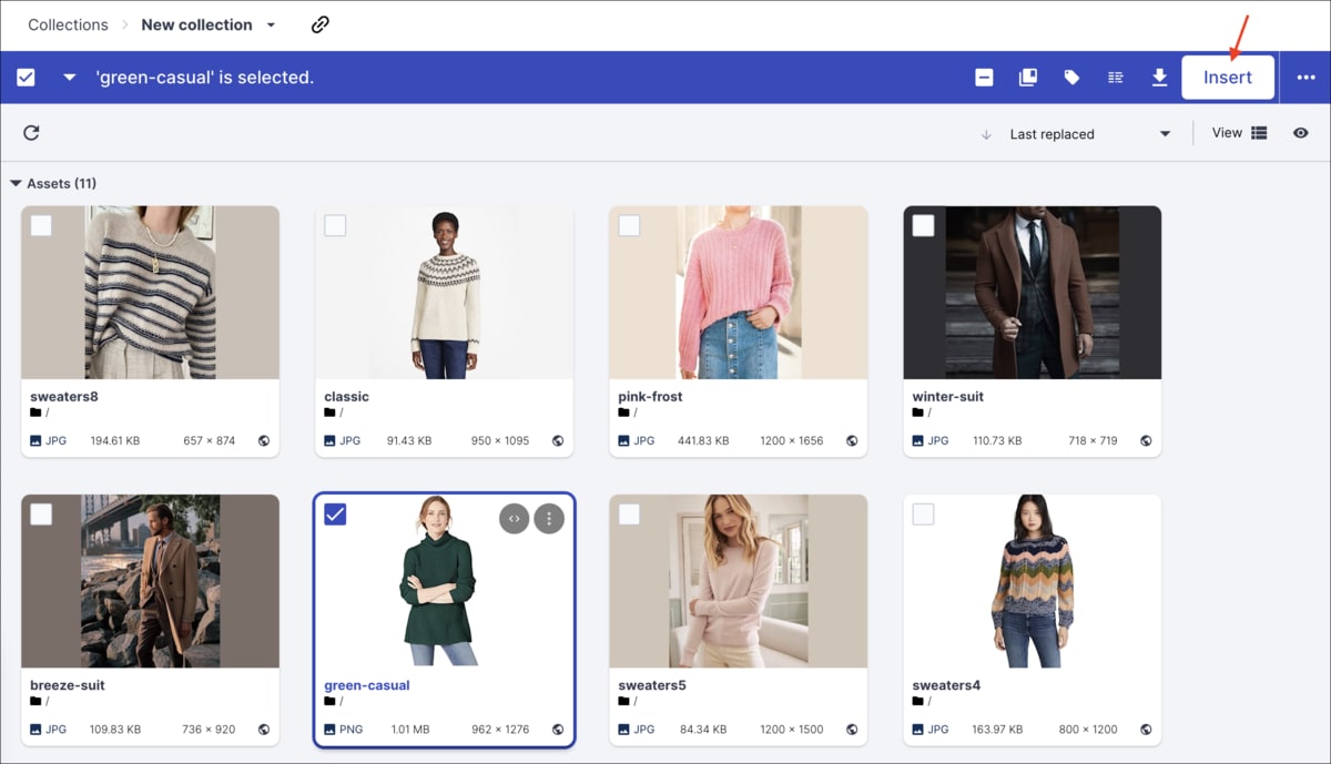 Connector Media Library pane