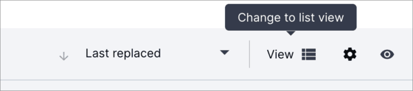 Switch to List view