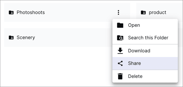 Folder grid options