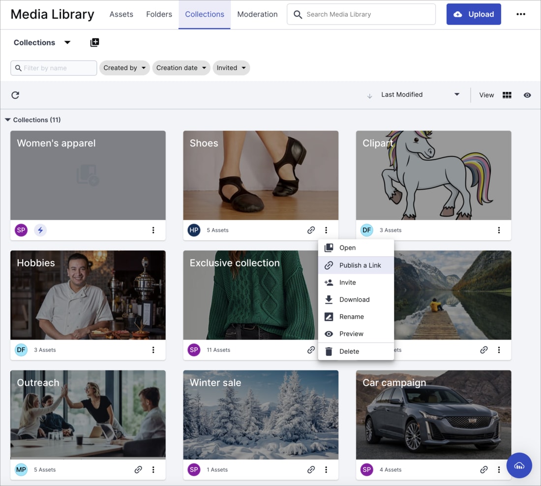 Collaborate with collections