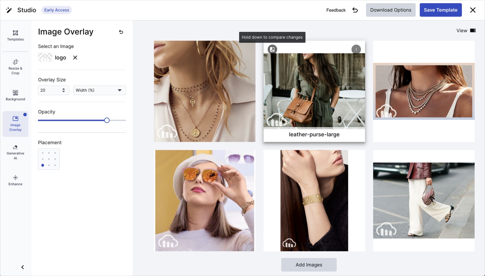 Studio - adding watermarks