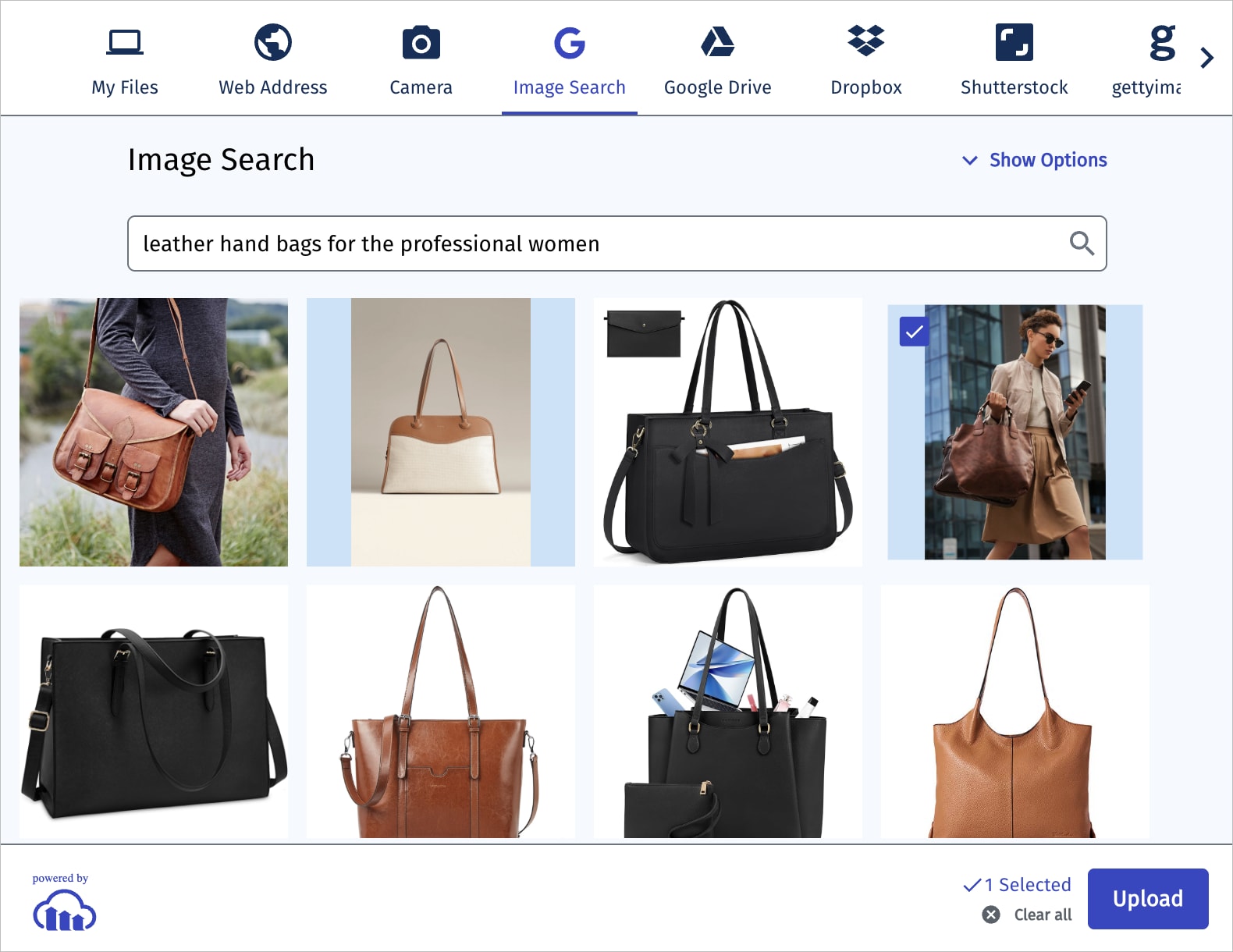 Image Search select