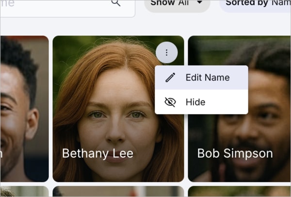 People Search - name and hide