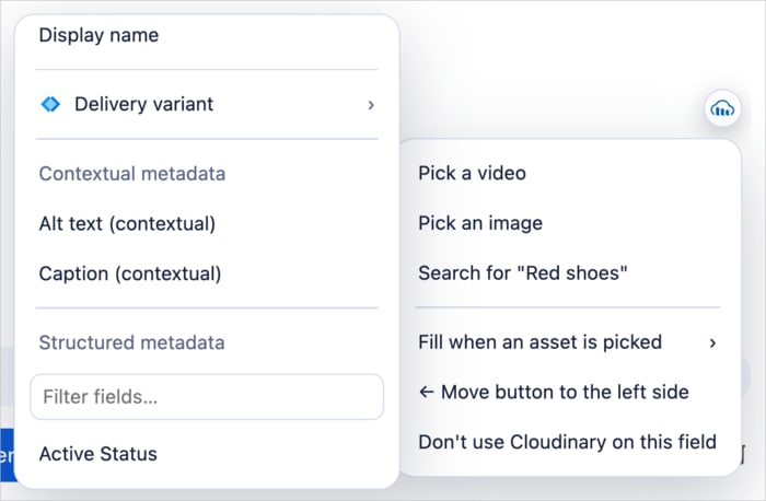 Fill when an asset is picked