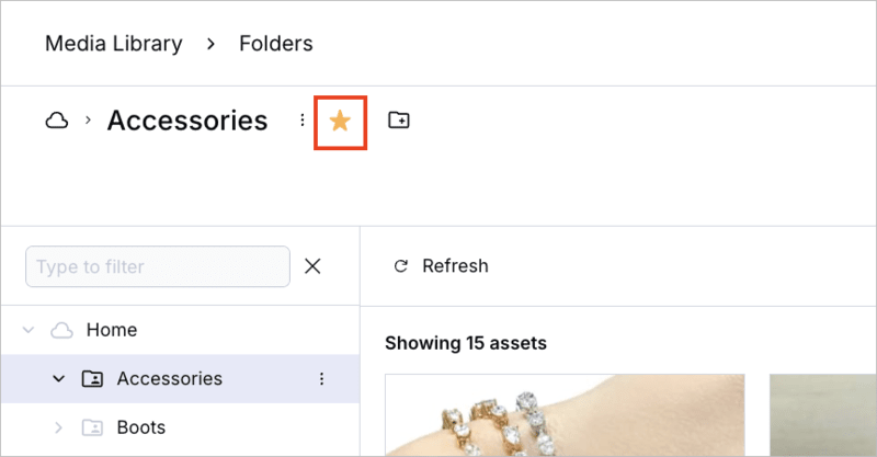 Star a folder Star a folder