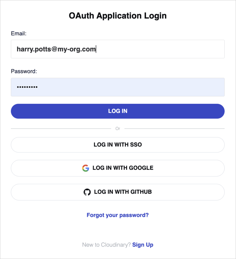 Authentication - Log in Authentication - Log in