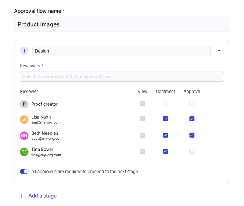 Creative approval flows - create and edit Creative approval flows - create and edit