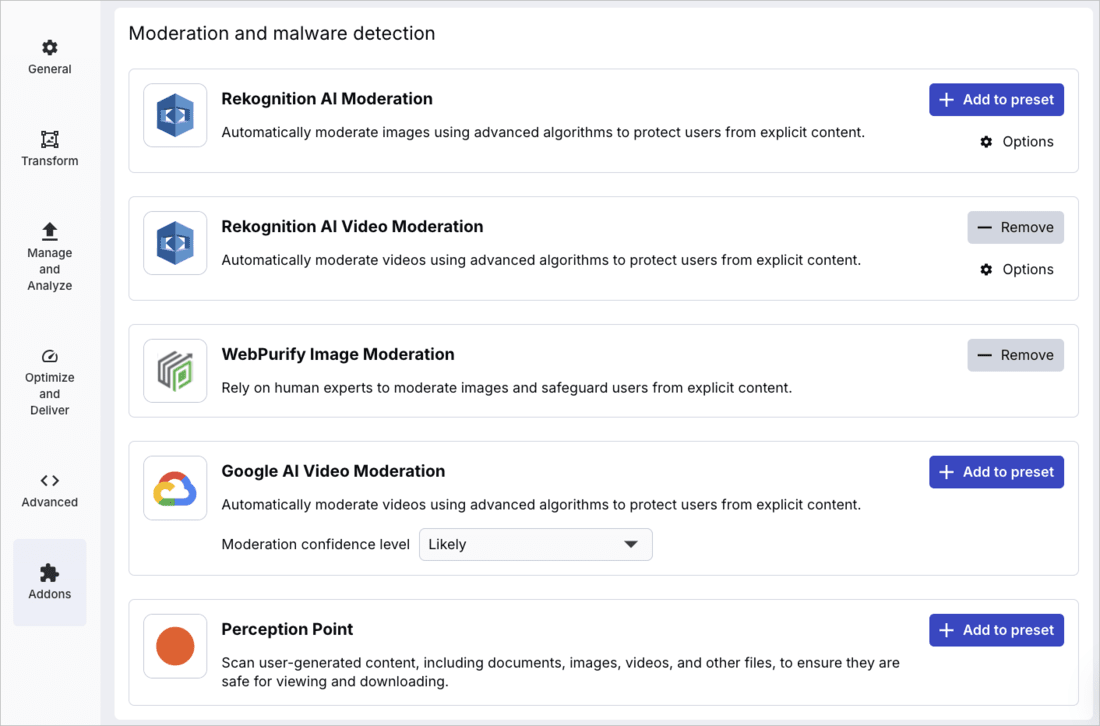 Automatic moderations