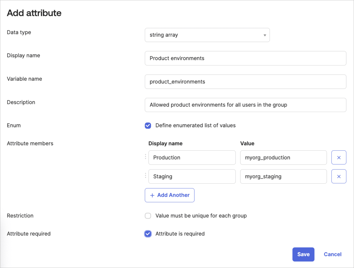 Add group attribute
