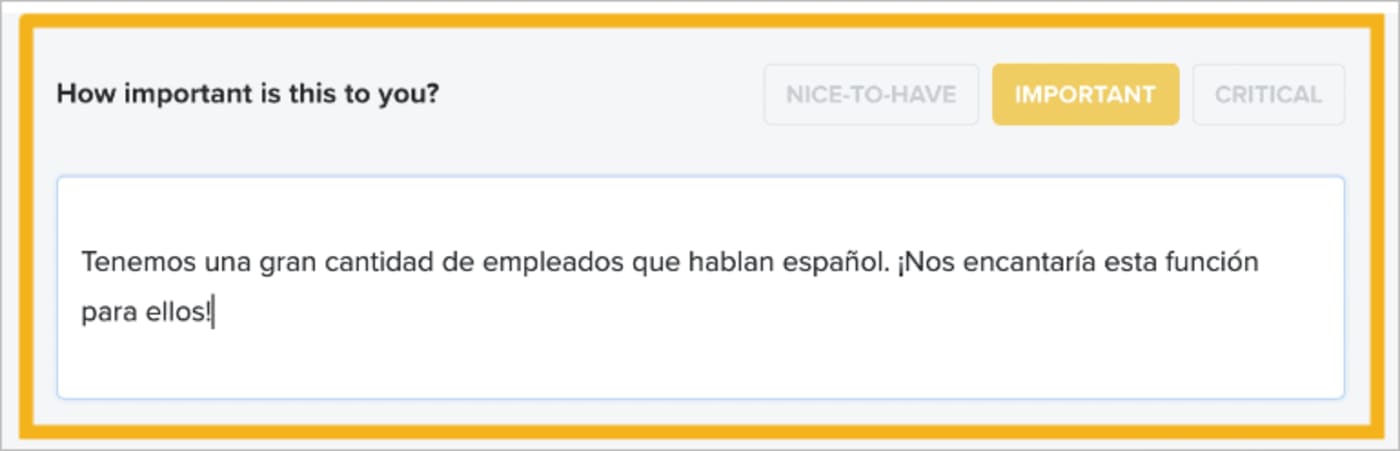Example of User Comment on Cloudinary Development Project Under Consideration, Displayed in the Product Roadmap.