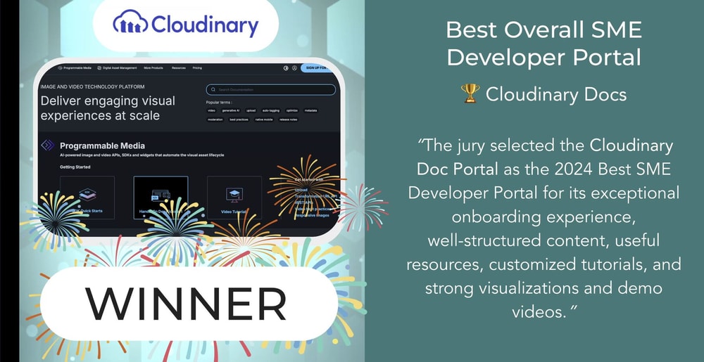 Dev portal award