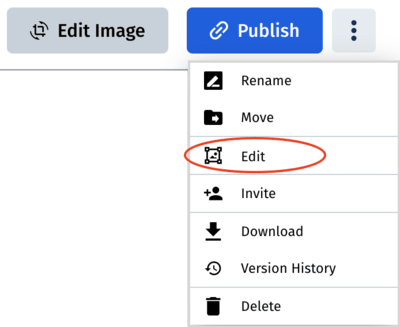 Navigate to the Edit page