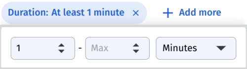 Duration filter