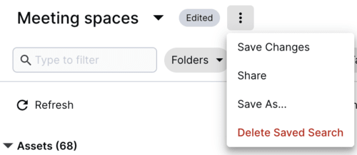 Saved searches