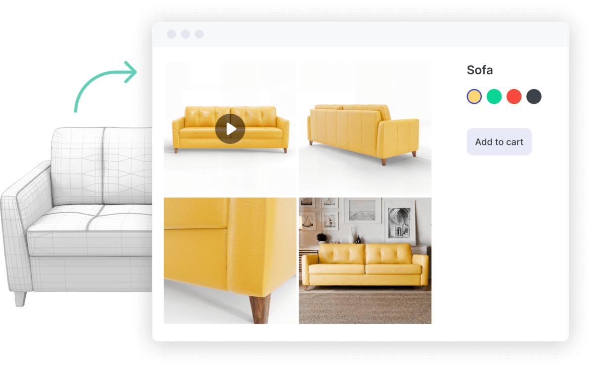 Cloudinary 3D product example