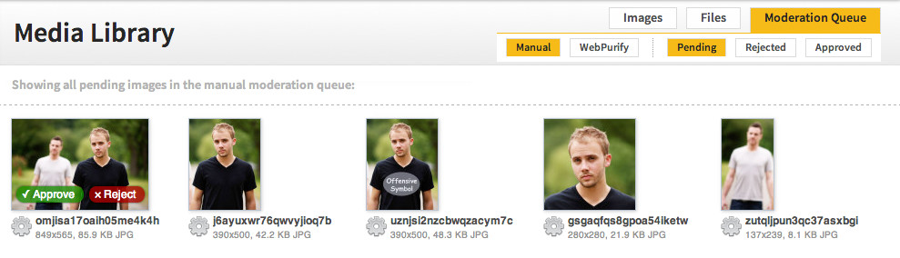 Queue of pending images Queue of pending images