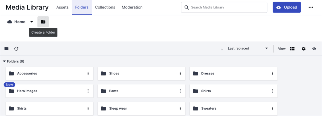 Set up folder hierarchy