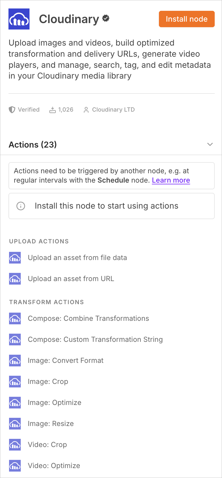 Cloudinary's n8n Integration | Documentation