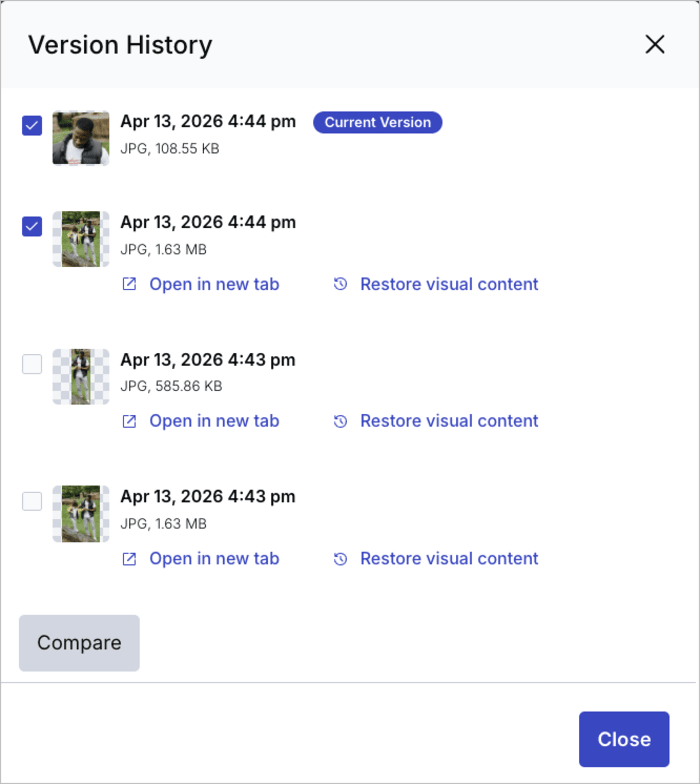Versions