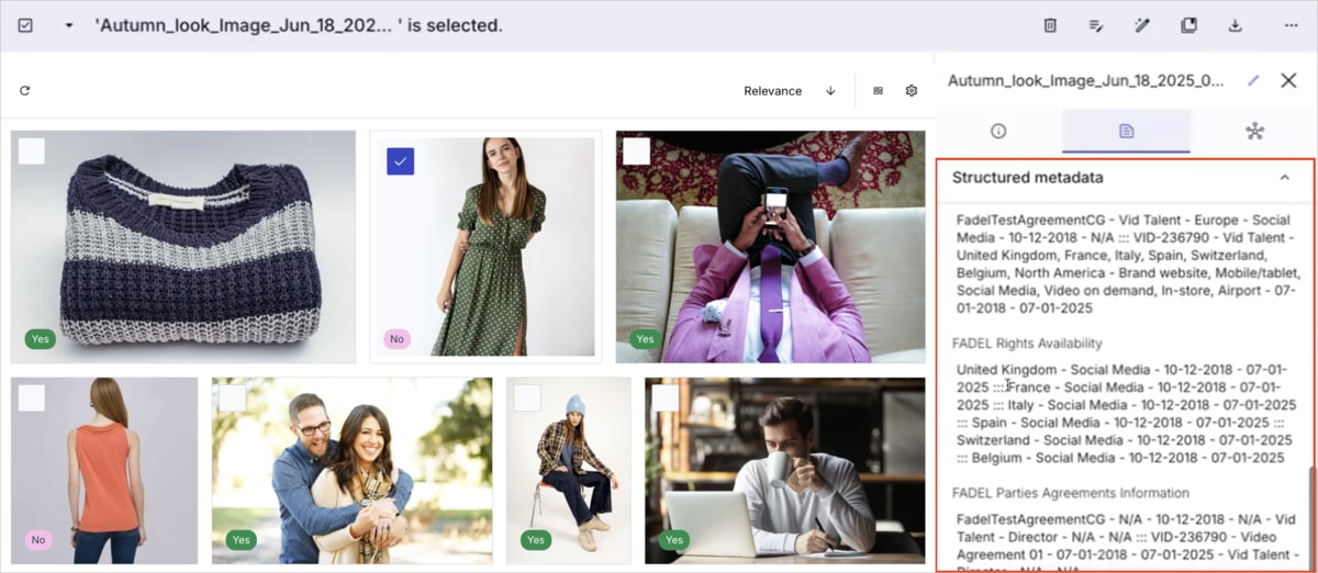 FADEL metadata information FADEL metadata information