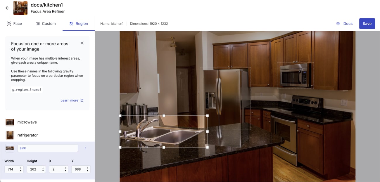 Focus Area Refiner Focus Area Refiner