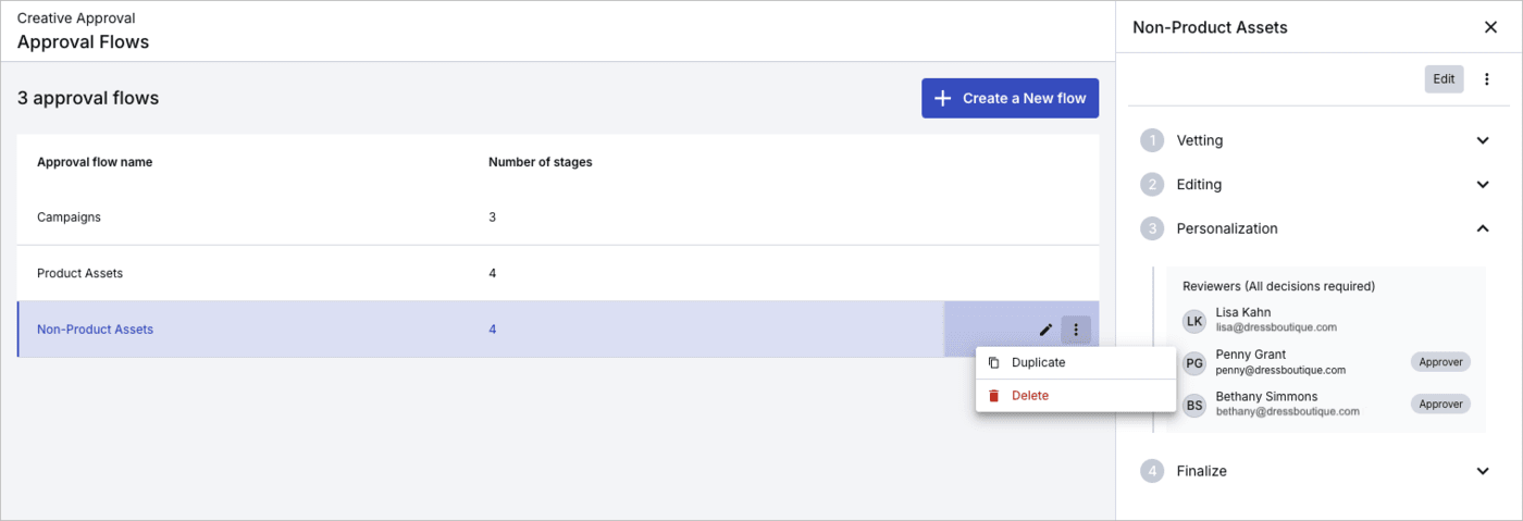 Creative Approval Flows