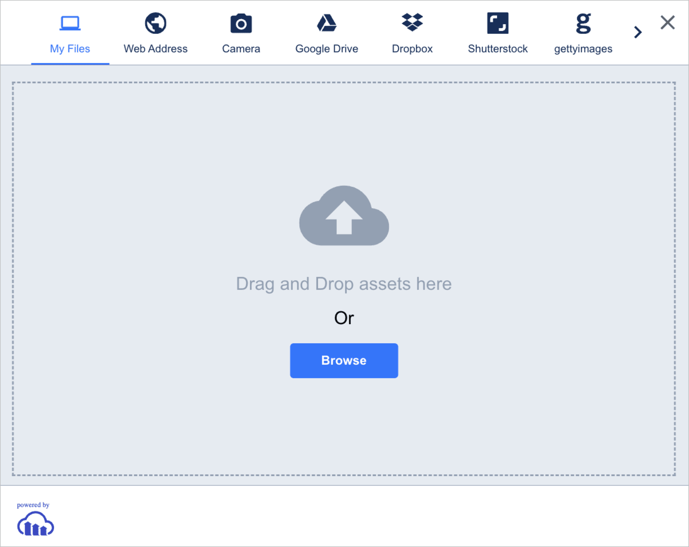 Upload widget