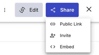 Share menu