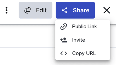 Share menu