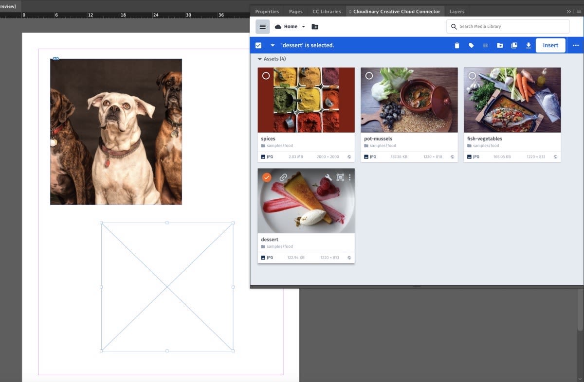 Cloudinary Connector in InDesign